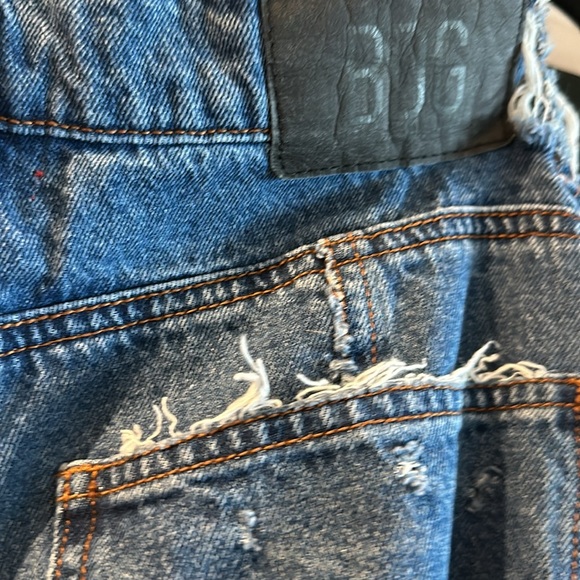 BDG URBAN OUTFITTERS HEAVY DENIM DISTRESSED CARGO SIZE 33 - Picture 3 of 8